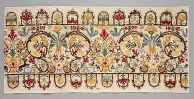 Kantstriper av et skjørt, 1600-1700-tallet. av Unbekannt