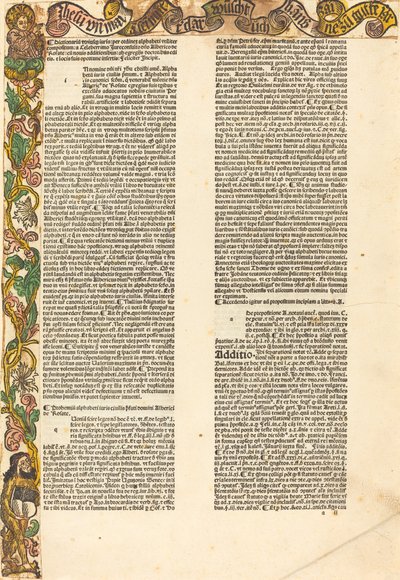 Border fra en almanakk, ca. 1489. av Unbekannt