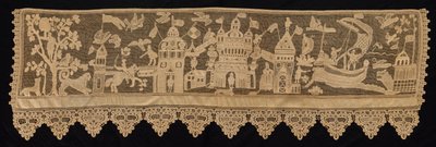 Grens til kampscene, 1700-tallet. av Unbekannt
