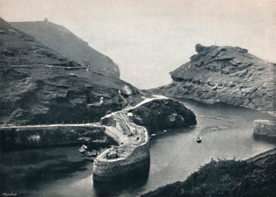 Boscastle - Utsikt over havnen, 1895 av Unbekannt