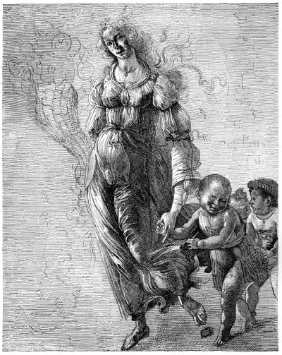 Botticellis Abundance, 1882 av Unbekannt