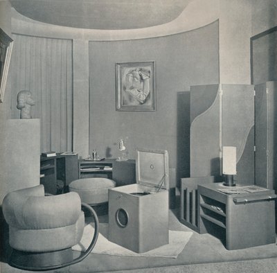Boudoir fra Salon des Artistes Decorateurs, 1929, av DIM, c1930. av Unbekannt