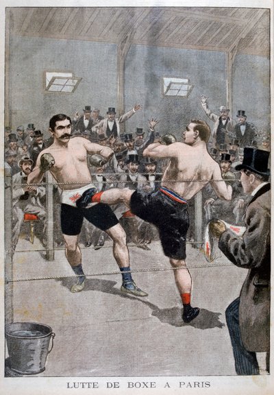 Boksing i Paris, 1899 av Unbekannt