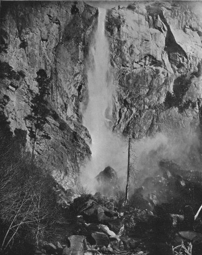 Bridal Veil Fall, Yosemite, California, USA, c1900. av Unbekannt