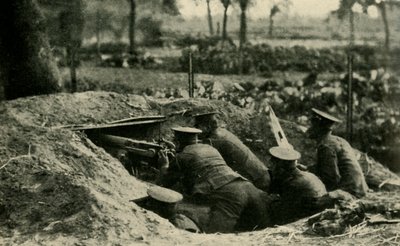 British Naval Division i Antwerpen, Belgia, første verdenskrig, 1914, c1920. av Unbekannt
