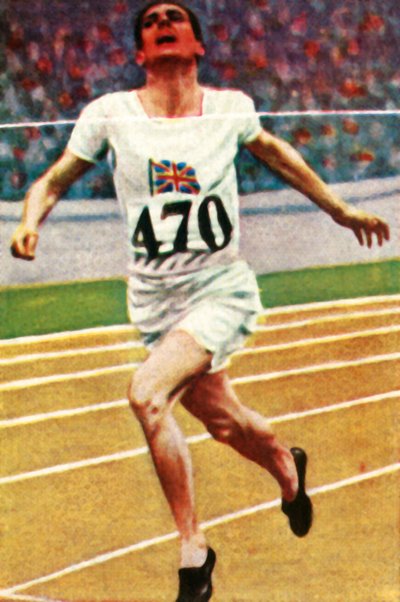 Den britiske friidrettsutøveren Douglas Lowe vant 800 meter i friidrett, 1928. av Unbekannt