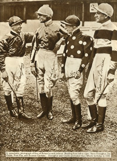 Britiske jockeyer, 1934, 1935. av Unbekannt