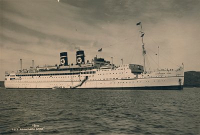 Britisk passasjerskip SS Arandora Star fra Blue Star Line, 1936 av Unbekannt