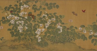 Broad Bean Flowers and Butterflies, Ming-dynastiet, 1400-tallet. av Unbekannt