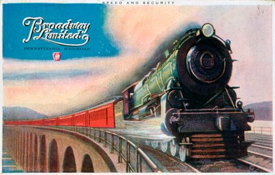 Broadway Limited, Pennsylvania Railroad, 1927 av Unbekannt