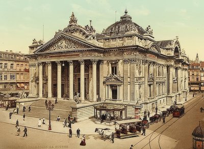 Brussel. Børsen. Rundt 1900 av Unbekannt