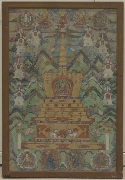 Buddha Within a Stupa, 1500-1600-tallet. av Unbekannt