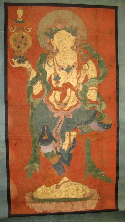 Buddhist Attendant, Possibly a Dakini, sent på 1700-tallet. av Unbekannt