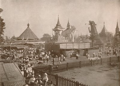 Buddhistisk kremasjonsscene. - A Phoongyi-byan, 1900. av Unbekannt