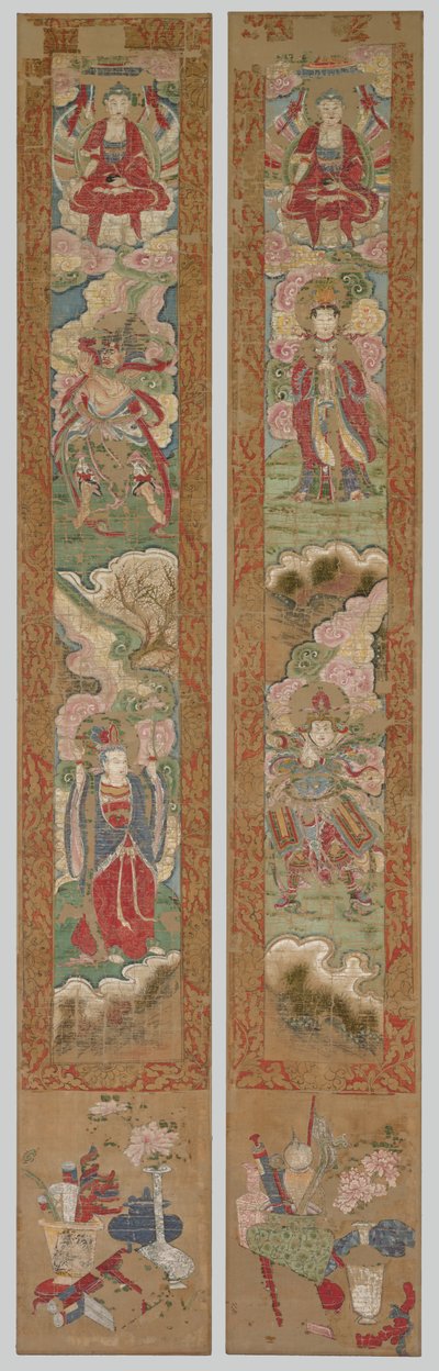 Buddhistpanel, 1300-tallet. av Unbekannt
