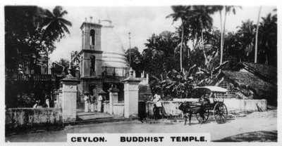 Buddhisttempel, Ceylon, c1925 av Unbekannt
