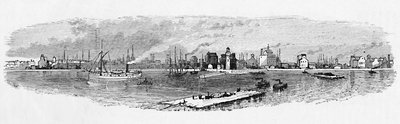 Buffalo Harbor, fra Breakwater, 1883 av Unbekannt