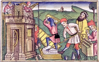 Bygge Babelstårnet av Unbekannt