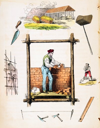Byggehandel, c1845 av Unbekannt
