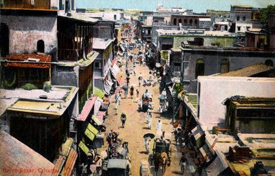 Burra Bazar, Calcutta, India, tidlig på 1900-tallet av Unbekannt