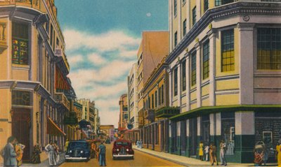 Business Street, Barranquilla, ca 1940-tallet av Unbekannt