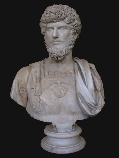 Byste av Lucius Verus, 2. århundre. TIL av Unbekannt