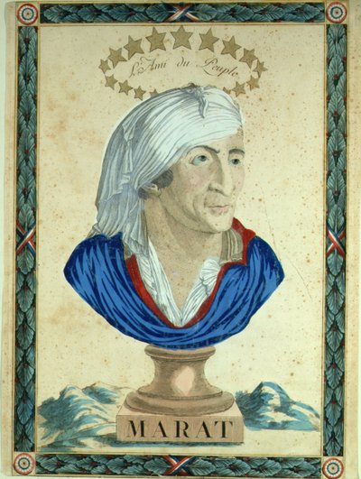Byste av Marat, 1793-1794. av Unbekannt