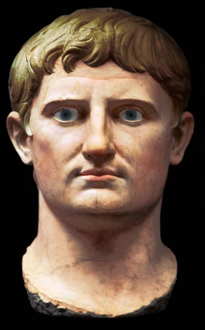 Byste av den romerske keiseren Augustus, 1. århundre f.Kr av Unbekannt
