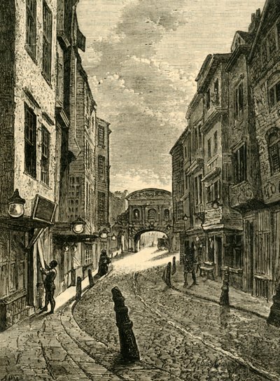 Butchers Row i 1800, 1881. av Unbekannt