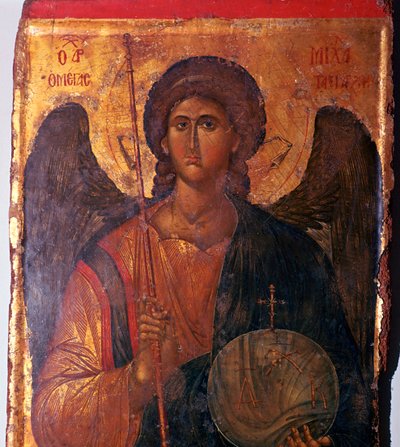 Bysantinsk ikon av erkeengelen Michael, 1300-tallet av Unbekannt