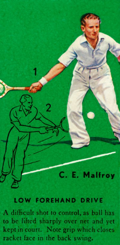 C. E. Malfroy - Low Forehand Drive, c1935. av Unbekannt
