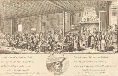 Kabaret av Ramponaux, ca. 1760. av Unbekannt