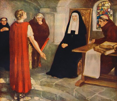 Caedmon før Saint Hilda, 1912 av Unbekannt