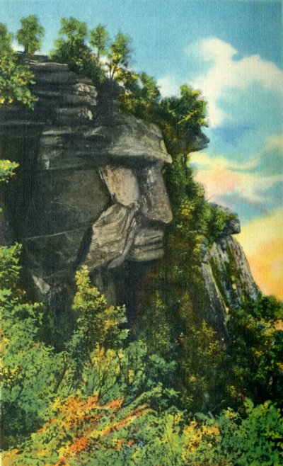 Caesars Head, høyde 3227 fot, høyeste punkt i South Carolina, 1942. av Unbekannt