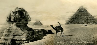 Kairo - Sfinxen og pyramidene, c1918-c1939. av Unbekannt