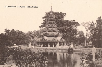 Calcutta - Pagoda - Eden Garden, ca 1900 av Unbekannt