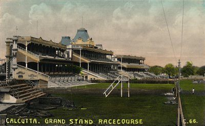 Calcutta. Grand Stand veddeløpsbane, ca 1930-tallet. av Unbekannt