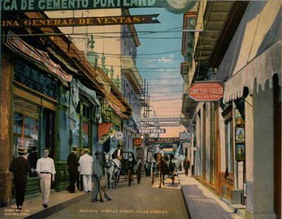 OReilly Street, Havana, Cuba, c1920. av Unbekannt