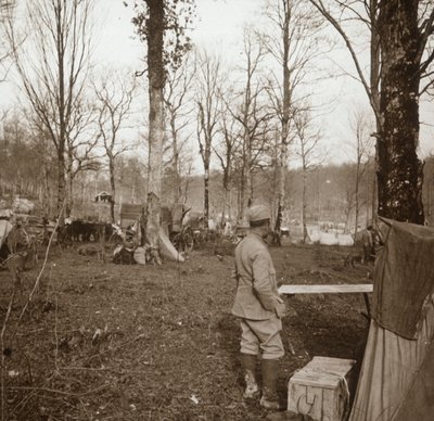 Camp, Genicourt, Nord-Frankrike, c1914-c1918 av Unbekannt