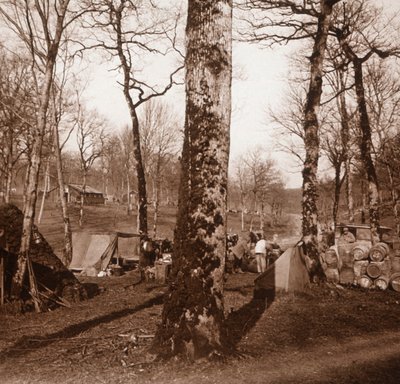 Camp, Genicourt, Nord-Frankrike, c1914-c1918 av Unbekannt