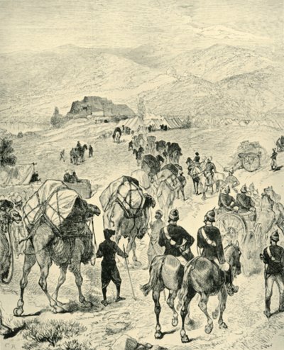 General Roberts leir ved Thal ved Kuram-elven, 1901. av Unbekannt