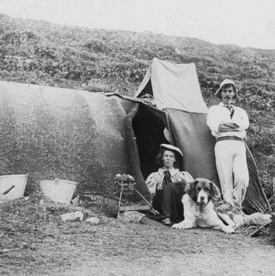 Camping, tidlig på 1900-tallet av Unbekannt