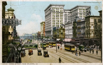Canal Street, New Orleans, USA, c1912 av Unbekannt