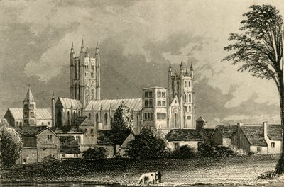 Canterbury Cathedral, Kent, c1845. av Unbekannt
