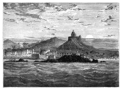 Cape Coast Castle, Gold Coast, Vest-Afrika, c1890 av Unbekannt