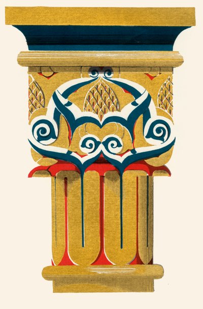 Capital of Columns, Court of Fishpond, 1907. av Unbekannt