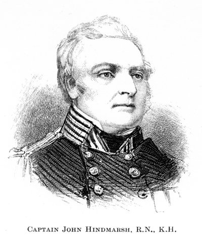 Kaptein John Hindmarsh, RN, KH, 1886 av Unbekannt