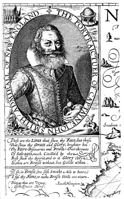 Kaptein John Smith, kolonist i Virginia, 1624, 1893. av Unbekannt
