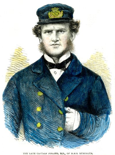 Kaptein Josling, fra HMS Euryalus, 1863 av Unbekannt