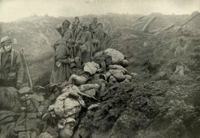 Fanget tyske skyttergraver ved Les Eparges, 1919. av Unbekannt